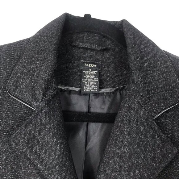 Timeless Neutral Haggar Black Single Breasted Blazer jacket Women  Size 8 - Picture 14 of 15